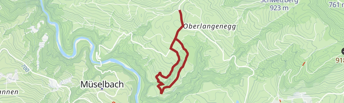 Route map: Langenegg | Bommenrundweg